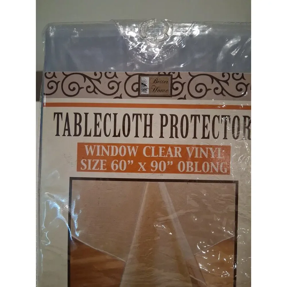 NEW Better Home Clear Vinyl Tablecloth Protector 60